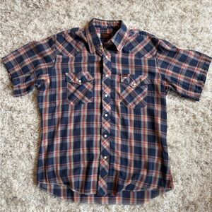 Vintage Wrangler Western Snap Short Sleeve Shirt